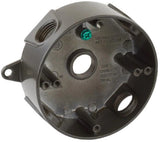 Commercial Electric WRB550B Round Weatherproof Box 1/2 in. Bronze 5-Holes 4 in.