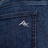 Ridgecut YLB-4048 Slim Fit Women's Mid-Rise Flex Work Jeans, Dark Wash, Size 4 - view 9