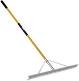 GroundWork YN-ALR004-36FL Aluminum Landscape Rake 36 Inch Yellow