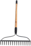 GroundWork YN-R034-16-2FL Carbon steel Pro Bow Rake 16.75 Inch  Yellow