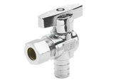 Homewerks YX1302 1/2 in. Pex x 3/8 in. OD Compression Angle Stop Valve