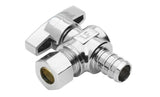 Homewerks YX1302 1/2 in. Pex x 3/8 in. OD Compression Angle Stop Valve