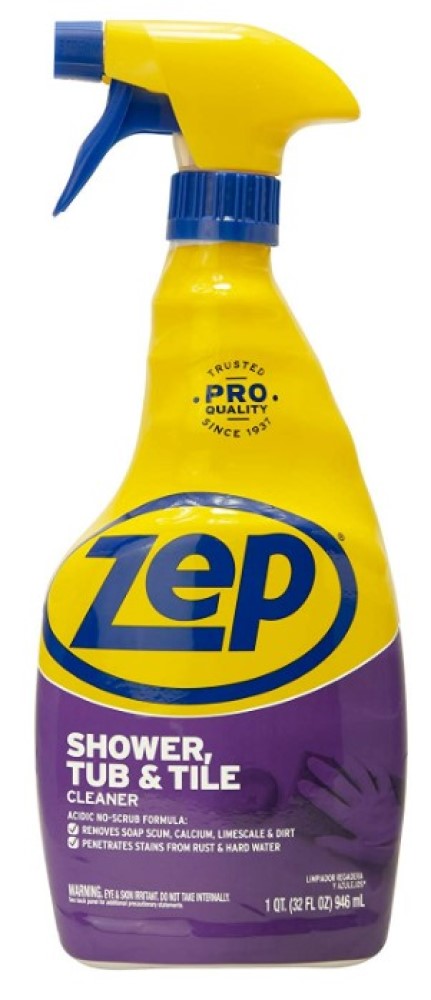 Zep Commercial ZUSTT32PF4 Shower, Tub & Tile Cleaner 32 FL OZ