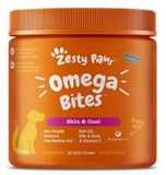 Zesty Paws 8.57E+11 Skin & Coat Health Omega Bites Chicken, Dog Supplements