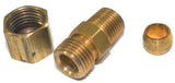 Big A Service Line 3-163420 Brass Pipe, Reduction Male Connector 1/4" x 1/8"