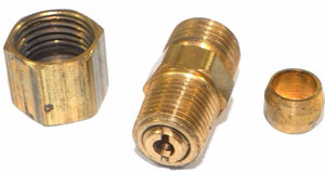 Big A Service Line 3-163420 Brass Pipe, Reduction Male Connector 1/4" x 1/8"