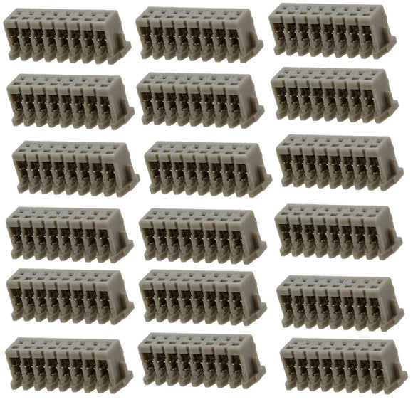 JST 08KR-6H-P 8 Position Rectangular Socket Connector IDC Tin 26 AWG Lot 18 Pcs