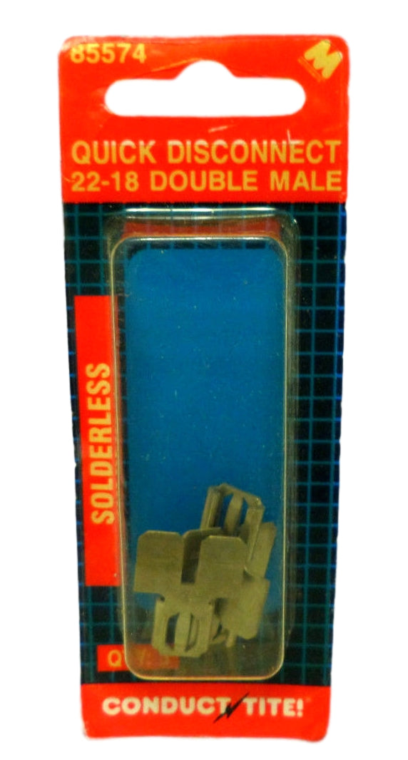Conduct Tite! 85574 Quick Disconnect 22-18 Solderless Double Male Qty 3