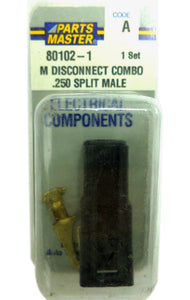 Parts Master 80102-1 Male Disconnect Combo 0.250 Split Male (1 Set) 80102