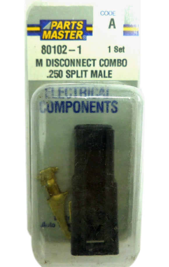 Parts Master 80102-1 Male Disconnect Combo 0.250 Split Male (1 Set) 80102