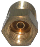 Big A Service Line 3-124220 Brass Pipe, Hex Bushing Fitting 1/8" x 1/8"