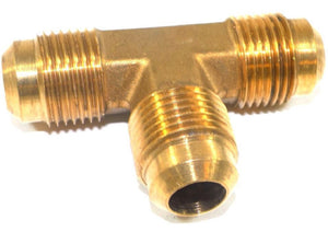 Big A Service Line 3-144800 Brass Pipe, Tee Fitting 1/2" x 1/2" x 1/2"