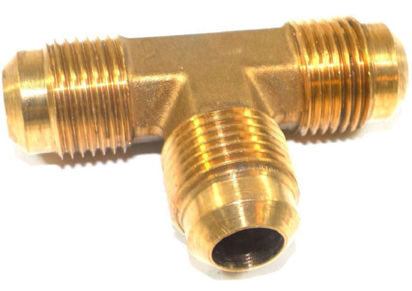 Big A Service Line 3-144800 Brass Pipe, Tee Fitting 1/2