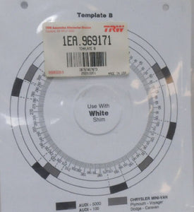 TRW 969171 Template B Use With White Shim Audi Chrysler Plymouth Dodge