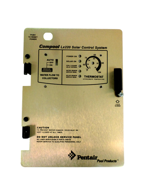 Pentair Compool LX-220 BEZEL Replacement Solar Control Panel LX220