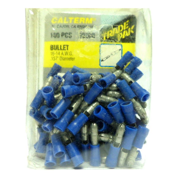 Calterm 69200 Bullets 100 Pieces 16-14 Gauge 0.157