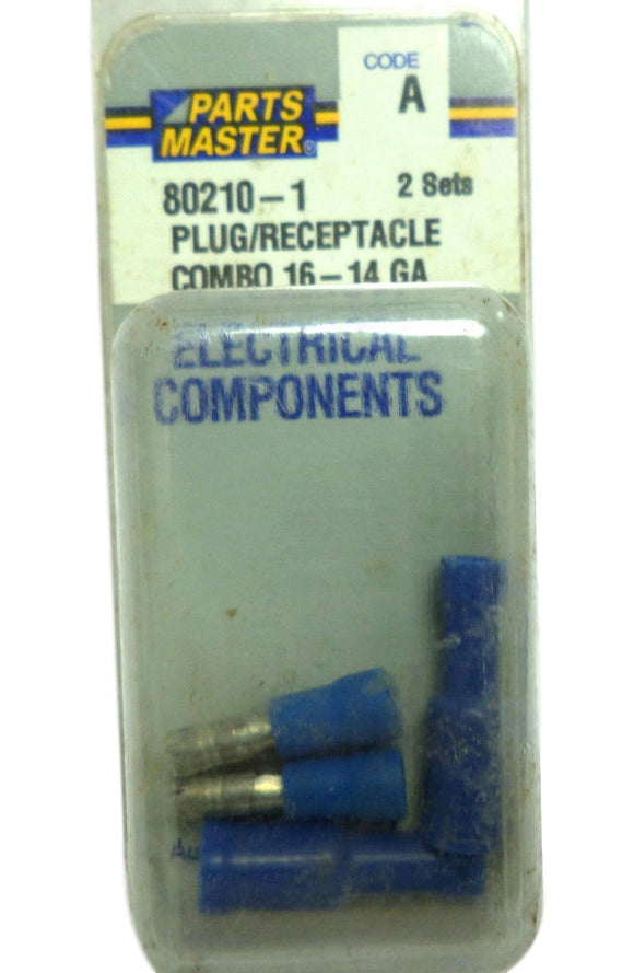 Parts Master 80210-1 Plug Receptacle Combo 16-14 Gauge 80210 (2 pieces)