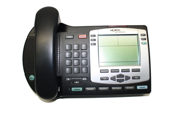 Nortel Networks NTDU92BC70 i2004 IP VoIP Phone Charcoal LCD Bezel w/o Power cord