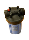 Hydronix HF45-10BLBK10PR 10" Commercial Filter Housing w/ Pressure Relief 1"
