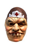 Halloween Evil Scary Nurse Crooked Teeth Theater Cosplay Latex Mask