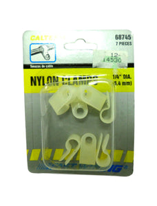 Calterm 68745 Nylon Clamps 1/4" (6.4mm) 7 Pieces