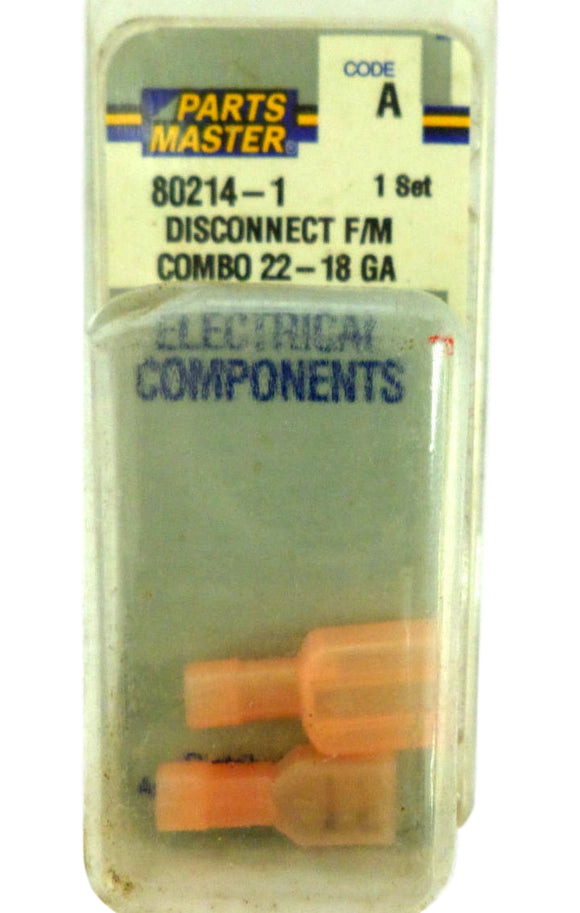 Parts Master 80214-1 Disconnect F/M Combo 22-18 Gauge 80214