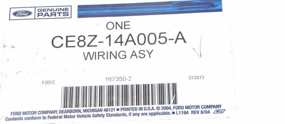 Genuine OEM Ford CE8Z-14A005-A Wiring Assembly Fits 2012 - 2013 Ford Fiesta