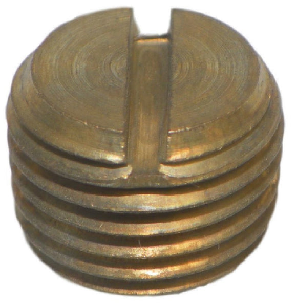Big A Service Line 3-21740 Brass Slotted Head Plug 1/4