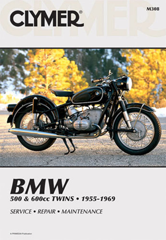 Clymer M308 Manual for BMW 500 & 600CC Twins 55-69