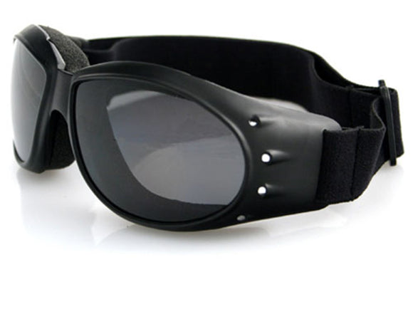 Balboa BCA001R Black Frame Cruiser Goggle - Anti-Fog Smoked Reflective Lens