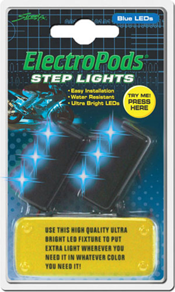 Street FX 1043042 Step Blue Lights - 2 Pack