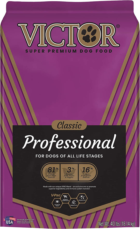 Victor Classic Professional Performance Beef Recipe Dry Dog Food, 40 lb