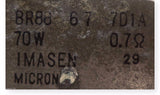 Mazda Resistor BR86677D1A  0.7 ohm 70 Watt Imasen Micron Missing Part Of Bracket