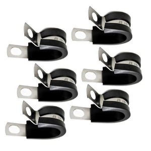Pack of (6) ET-274 Rubber Cushioned Steel Clamp 1.4" I.D.
