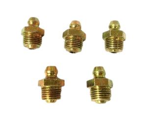 Big A 3-600000 Brass Pipe Nipple Grease Fittings 1/8 Pipe x 43/64 Lot Of 5 Pcs