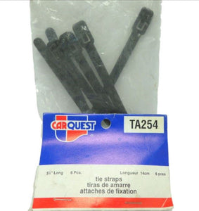 Carquest TA254 Tie Straps 5-1/2" Long 14cm (6 pcs) TA-254 254
