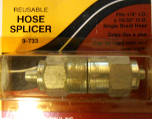 9-733 Reusable Hose Splicer 1/4" ID 19/32 OD Single Braid Hose Vise Grip FREE SH