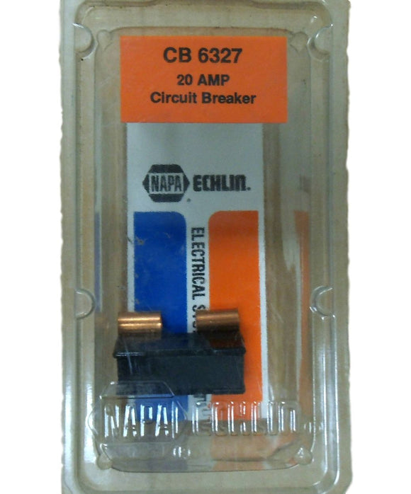 Echlin Napa 20 Amp 12 Volt  CB6327 Circuit Breaker Tubular BK7823111 BRAND NEW