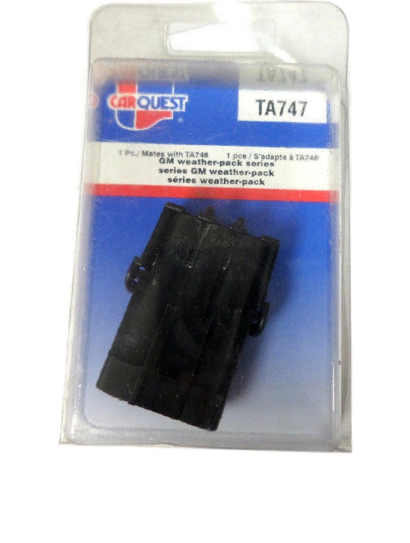 Carquest TA747 TA-747 Weatherpack Connector 3 Pin Mates with TA748 Brand New