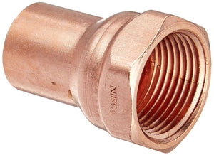 Nibco 1/2" 5/8 ODx 1/2F W-1531 Female Copper Pressure Adapter Fitting Brand New!