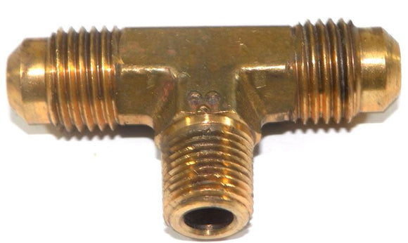 Big A Service Line 3-145520 Brass Pipe, Flare Tee Fitting 5/16 X 5/16 X 1/8