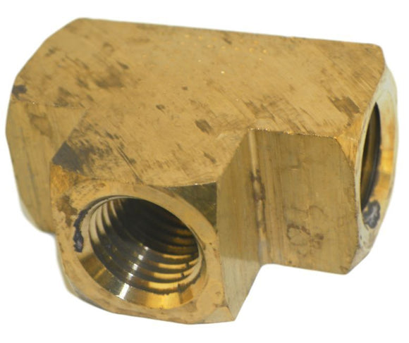 Big A Service Line 3-20140 Brass Pipe, Tee Fitting 1/4