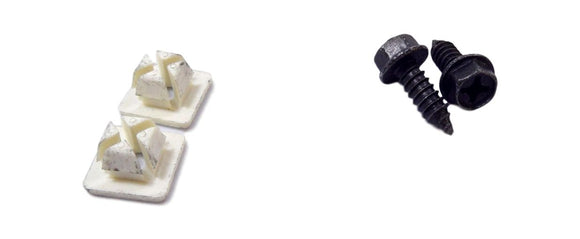 License-Tite! License Plate Fasteners 45970 Hex Phillips Slotted Black 1/4