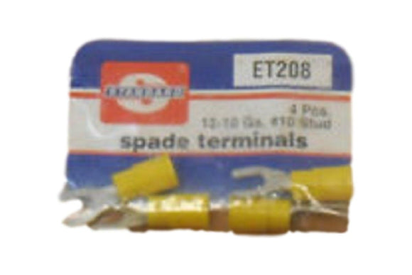Standard ET208  (4) Spade Terminals 12-10 GA #10 Stud New!