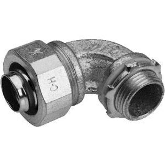 Cooper Crouse-Hinds 90 Degree 1-1/2in Angle Male Connectors LT15090