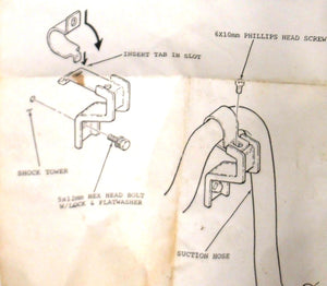Wynn's Climate Systems Bracket Kit 1987 24-0400 Bolt Nut Free Shipping! Vintage!