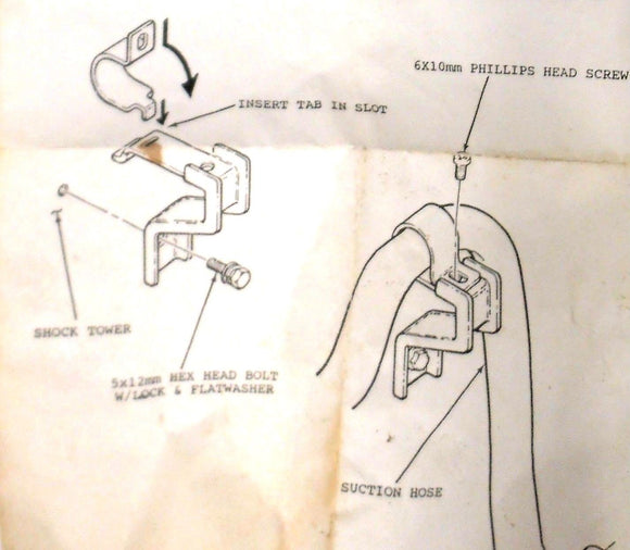 Wynn's Climate Systems Bracket Kit 1987 24-0400 Bolt Nut Free Shipping! Vintage!