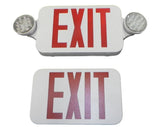 Progress Lighting PE010-30 LED Exit Sign W/ Emergency Lights Red Letters