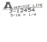 Big A Service Line 3-12454 Brass Fitting 5/16" 1/4"