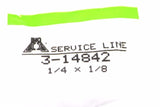Big A Service Line 3-14842 1/8" Tube End, 1/4" Thread, Brass Flare Male Union